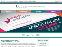 Tablet Screenshot of opp-inc.org